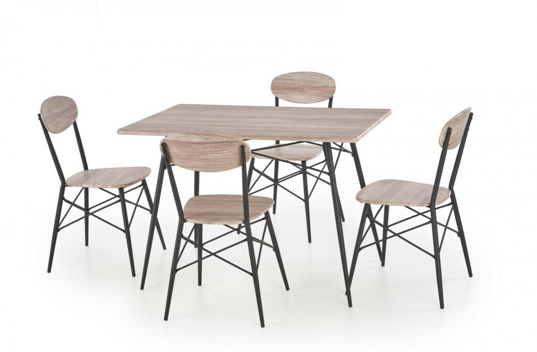 Dining Room Furniture Contemporary Modern Dining Table + 4 Chairs