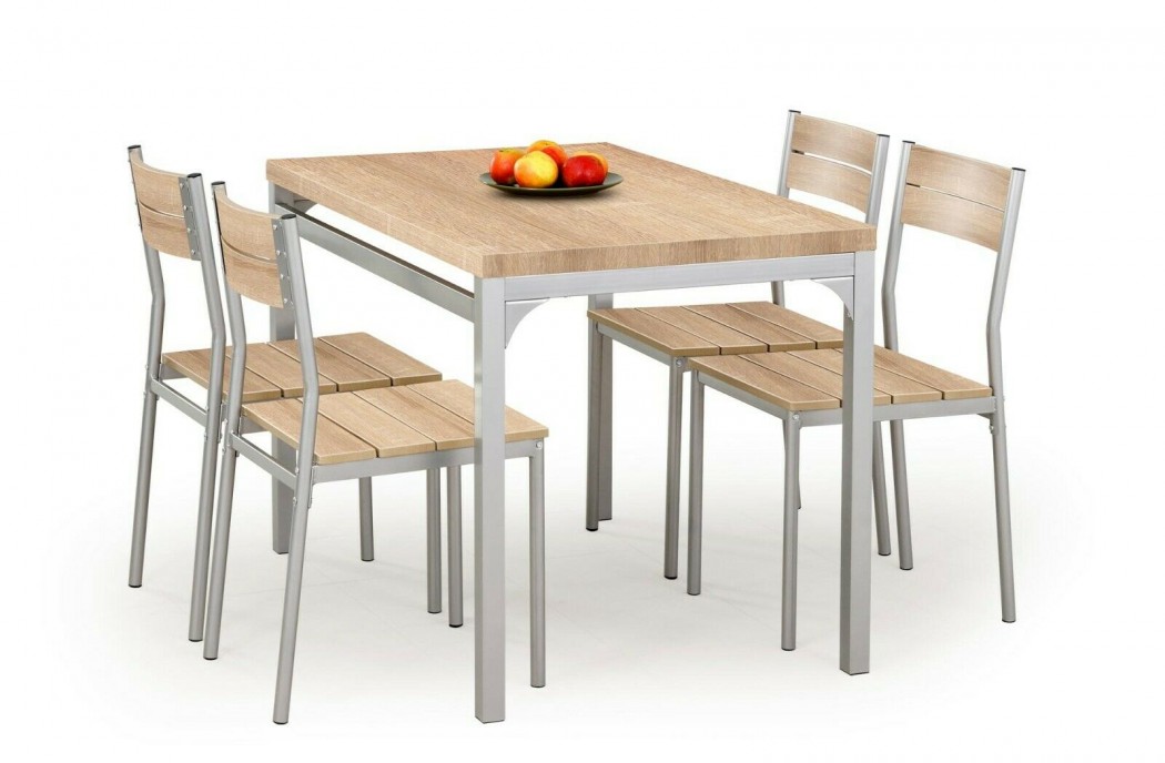 Dining Room Furniture Contemporary Modern Dining Table + 4 Chairs