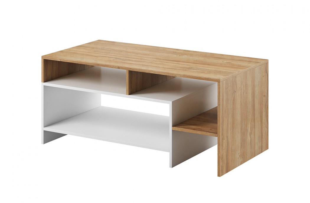 Living Room Furniture Alva Coffee Table Oak/White