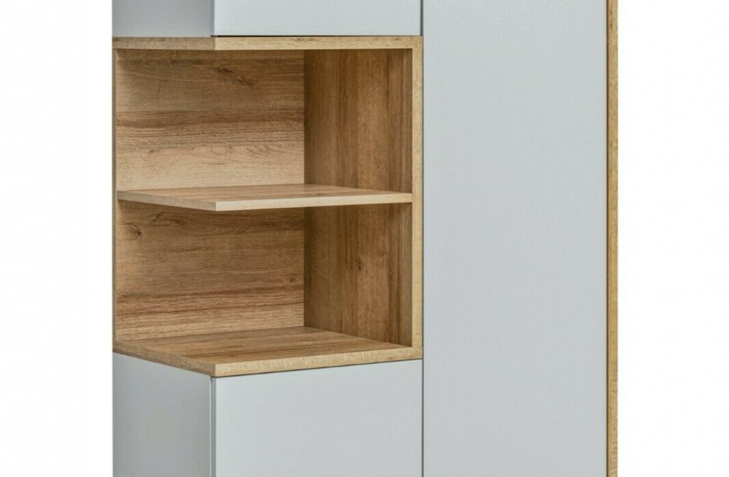 Living Room Furniture Bogota Wall Unit Set Oak/Grey