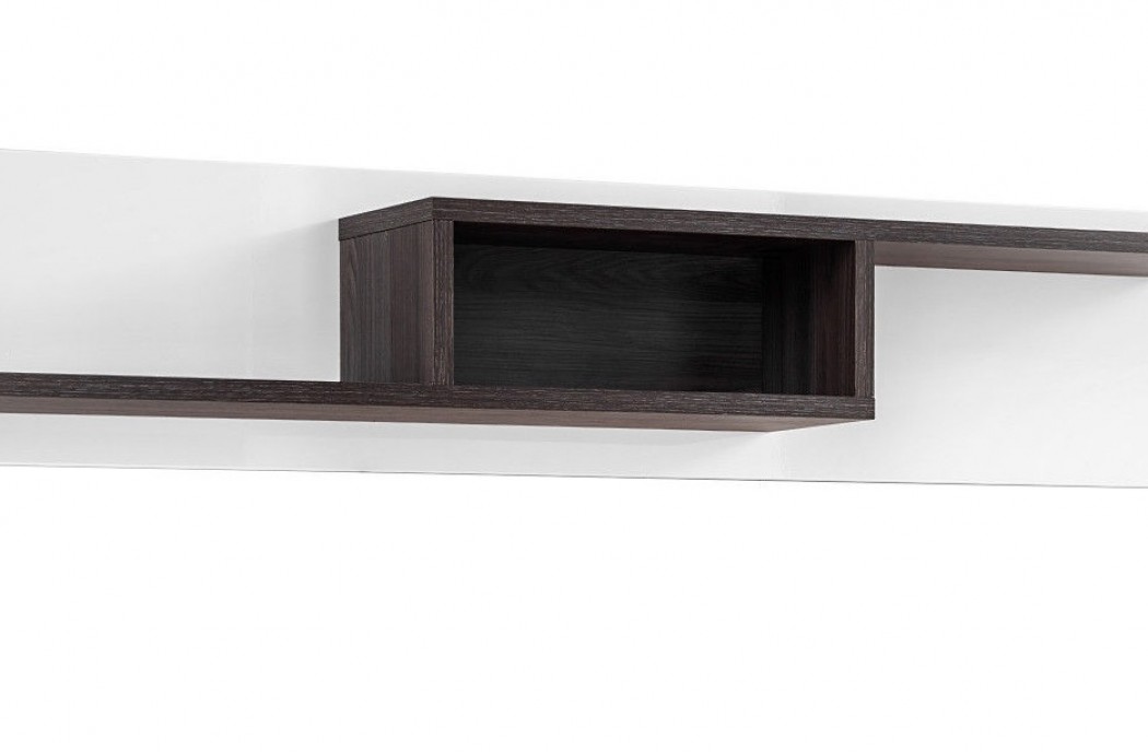 Living Room Furniture Cross Wall Unit Set White Gloss