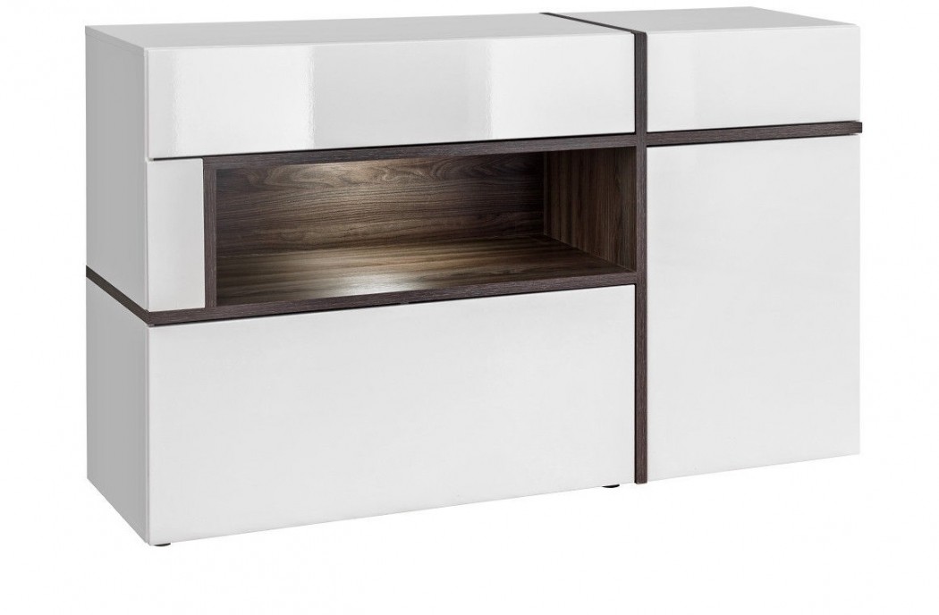 Living Room Furniture Cross Sideboard White Gloss