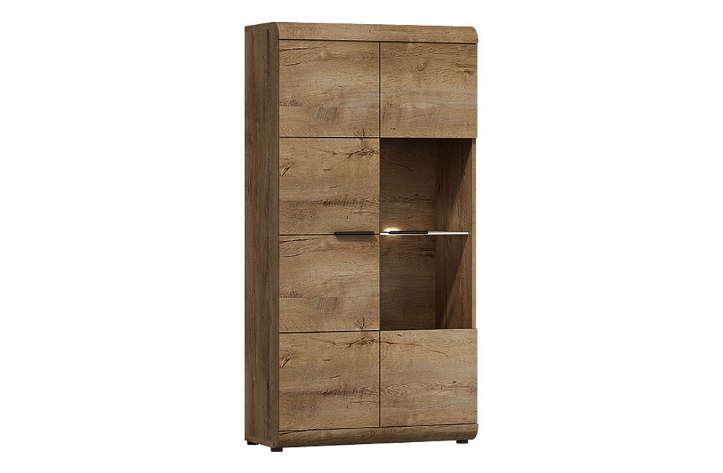 Living Room Furniture Lena 2 Wall Unit Set Oak