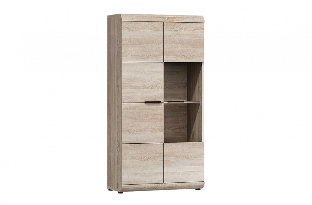 Living Room Furniture Link Wall Unit Set Oak/Grey