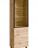 Living Room Furniture Thin Wall Unit Set Oak/Black