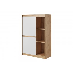 Living Room Furniture Xelo Wall Unit  Full Set Oak/White