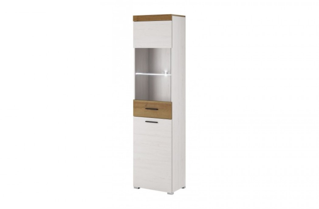 Living Room Furniture Falco Wall Unit Set Oak/ White