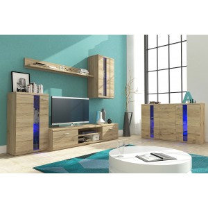 Living Room Furniture Life Wall Unit Set San Remo Oak
