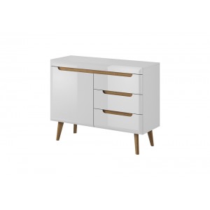 Living Room Furniture Nordi Wall Unit Set 5 White Gloss